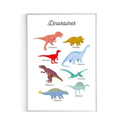 Affiche Dinosaures A3