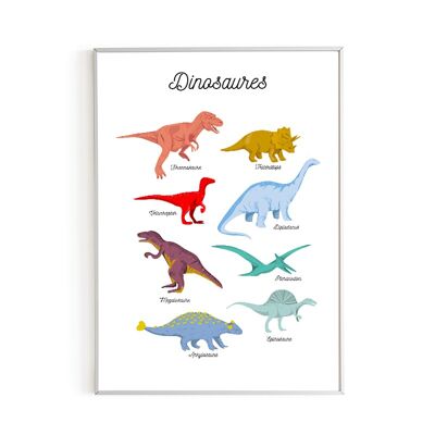 Poster di dinosauri A3