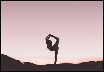 Affiche Posture Yoga Danseuse - 30 x 40 cm 1