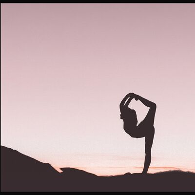 Tänzer Yoga Haltung Poster - 70 x 100 cm