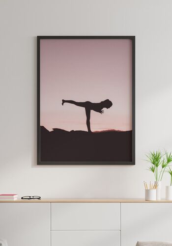 Affiche Posture Yoga Guerrier III - 21 x 30 cm 5