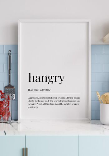 Affiche Hangry - 30x40cm 2