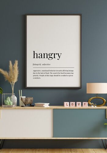 Affiche Hangry - 30x40cm 4