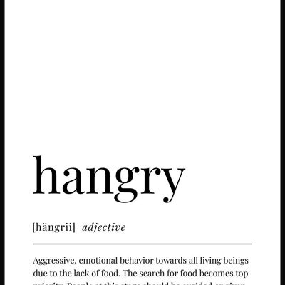Hangry Poster - 40 x 50 cm