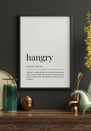 Affiche Hangry - 40x50cm 3