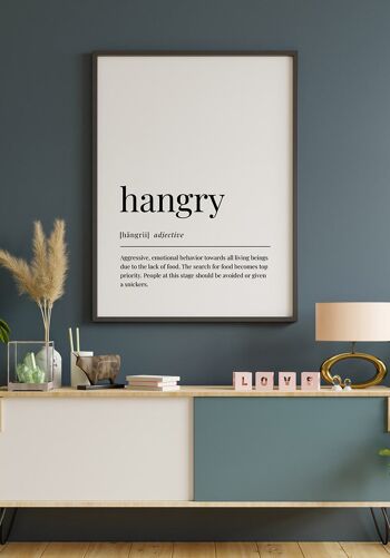Affiche Hangry - 50x70cm 4