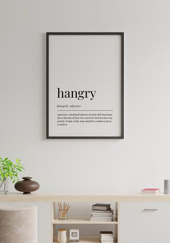 Affiche Hangry - 50x70cm 5