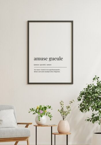 Affiche Amuse Gueule - 21x30cm 2