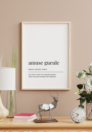 Affiche Amuse Gueule - 21x30cm 3