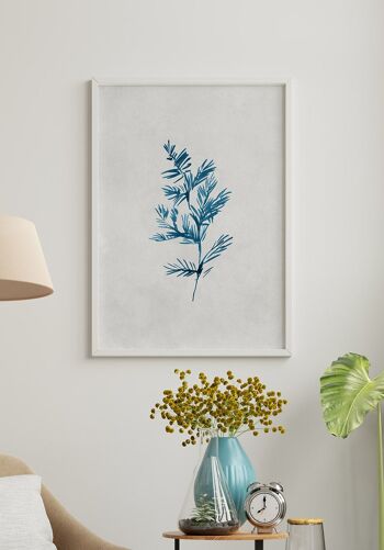 Affiche Branche Herbe Aquarelle - 50 x 70 cm 4