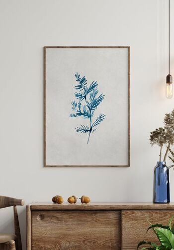 Affiche Branche Herbe Aquarelle - 50 x 70 cm 5