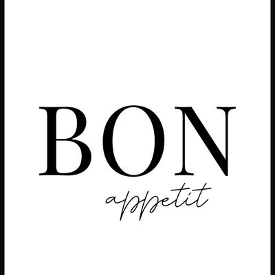 Affiche Bon appétit - 21 x 30 cm