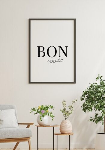 Affiche Bon appétit - 21 x 30 cm 2
