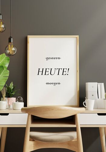 hier Aujourd'hui! affiche demain - 50 x 70 cm 6