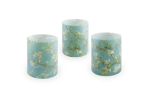 Candle shades, set of 3, Almond Blossom, van Gogh