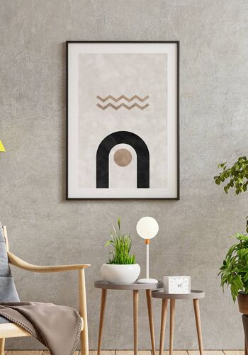 Affiche Cercle et Vague Bauhaus - 30 x 40 cm 3