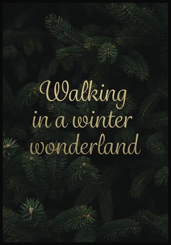 Affiche Marche au pays des merveilles hivernales - 40x50cm 1