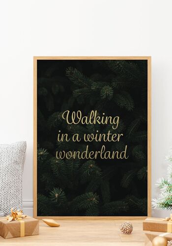 Affiche Marche au pays des merveilles hivernales - 40x50cm 5