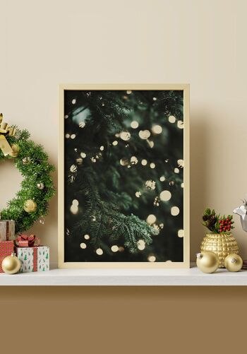 Affiche Sapin de Noël illuminé - 30 x 40 cm 4