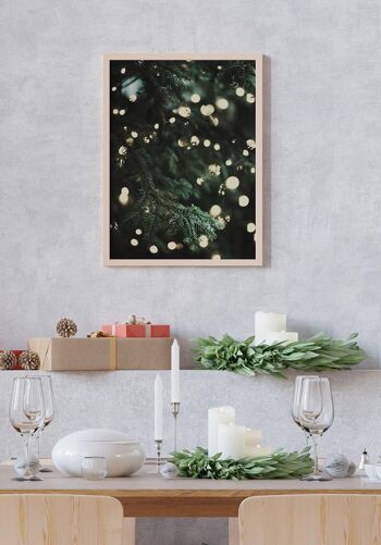 Affiche Sapin de Noël illuminé - 30 x 40 cm 6