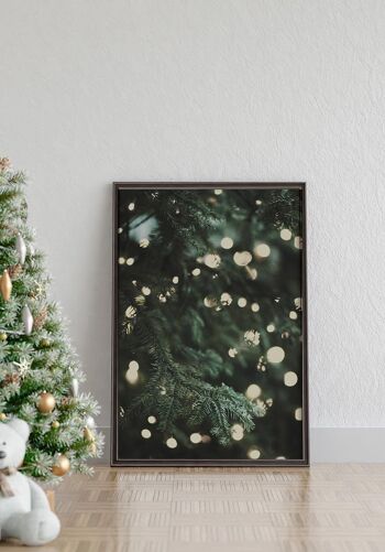 Affiche Sapin de Noël illuminé - 50 x 70 cm 3