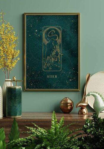 Poster Mystic Moon Zodiac - 21 x 30 cm - Verseau 5