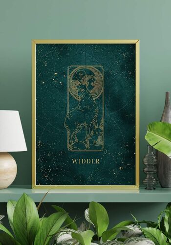 Poster Mystic Moon Zodiac - 21 x 30 cm - Lion 6