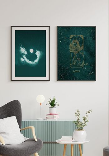 Poster Mystic Moon Zodiac - 21 x 30 cm - Lion 7