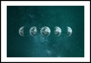 Affiche phases de lune - 21 x 30 cm 1