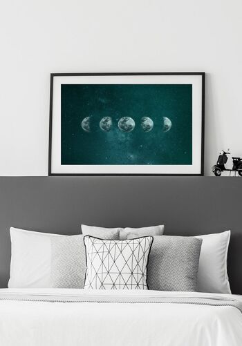 Affiche phases de lune - 21 x 30 cm 2