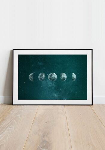 Affiche phases de lune - 30 x 40 cm 3