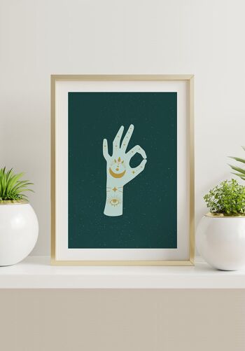 Affiche Mystic Hand Sign 'Okay' - 50 x 70 cm 5