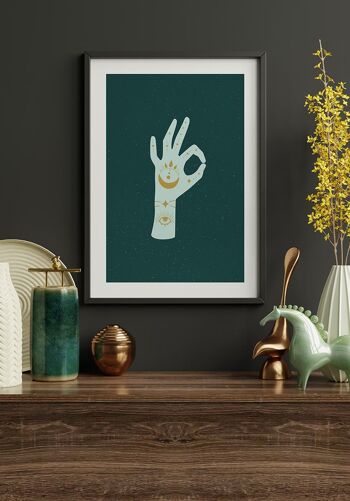 Affiche Mystic Hand Sign 'Okay' - 50 x 70 cm 6