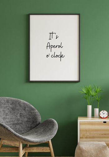 Affiche C'est Aperol o' Clock - 40 x 50 cm 2