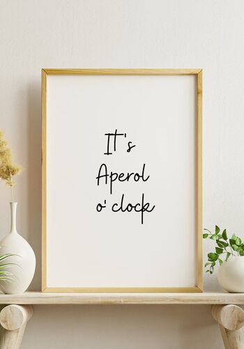 Affiche C'est Aperol o' Clock - 40 x 50 cm 3