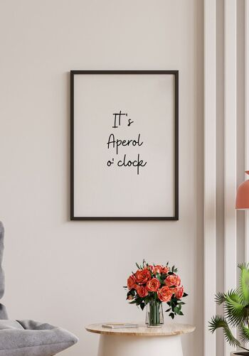 Affiche C'est Aperol o' Clock - 40 x 50 cm 5