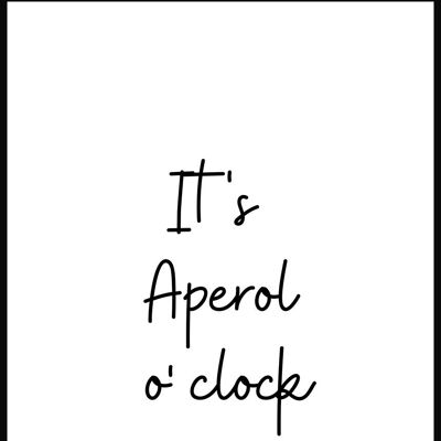 It's Aperol o' clock Poster - 70 x 100 cm