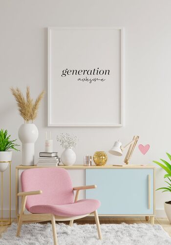 Affiche Generation Awesome - 50x70cm 3