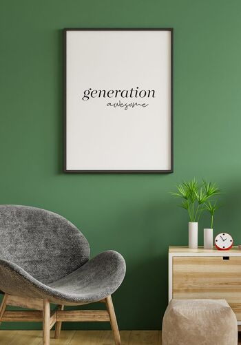 Affiche Generation Awesome - 50x70cm 4