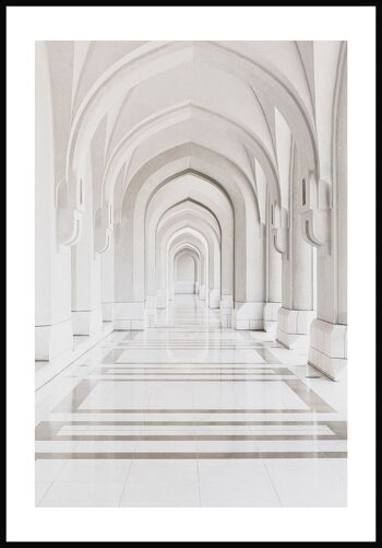 Affiche Palais de Marbre Blanc - 30 x 40 cm 1