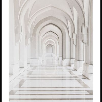 White Marble Palace Poster - 40 x 50 cm