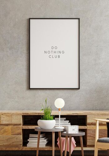 Affiche Club Ne rien faire - 30x40cm 4