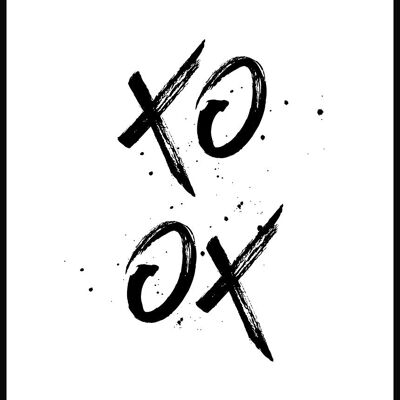 Xo Hugs and Kisses Poster - 30x40cm