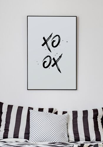 Affiche Xo Câlins et Bisous - 40x50cm 4