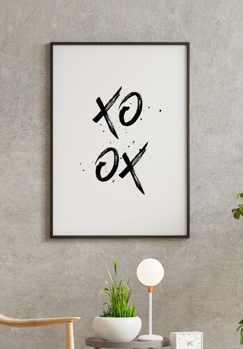 Affiche Xo Câlins et Bisous - 70x100cm 6