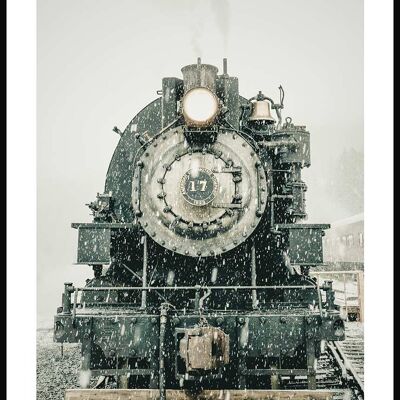 Poster del treno espresso - 21 x 30 cm