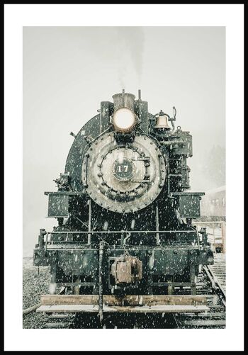 Affiche Train express - 21 x 30 cm 1