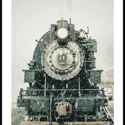 Express Train Poster - 30 x 40 cm