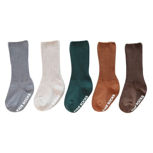 Anti Slip Knee Socks Grey