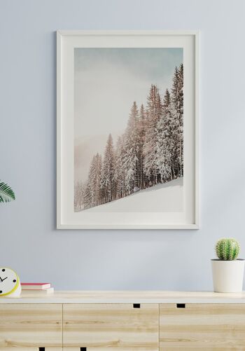 Affiche Arbres enneigés en hiver - 21 x 30 cm 6